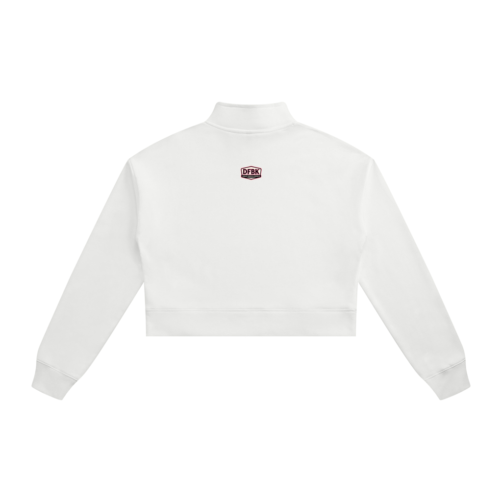 QuarterZip,Sweatshirt,Crop
