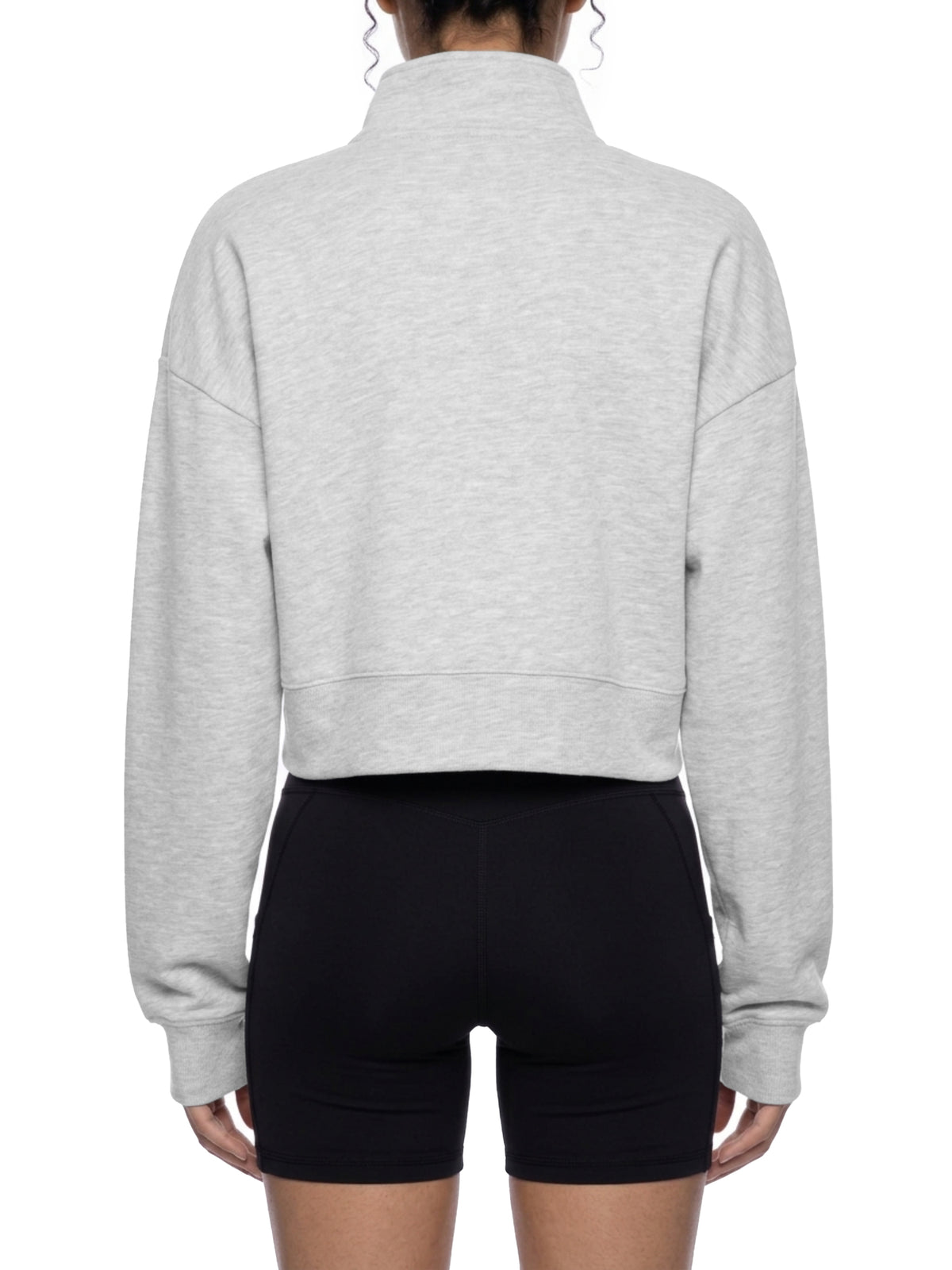 QuarterZip,Sweatshirt,Crop