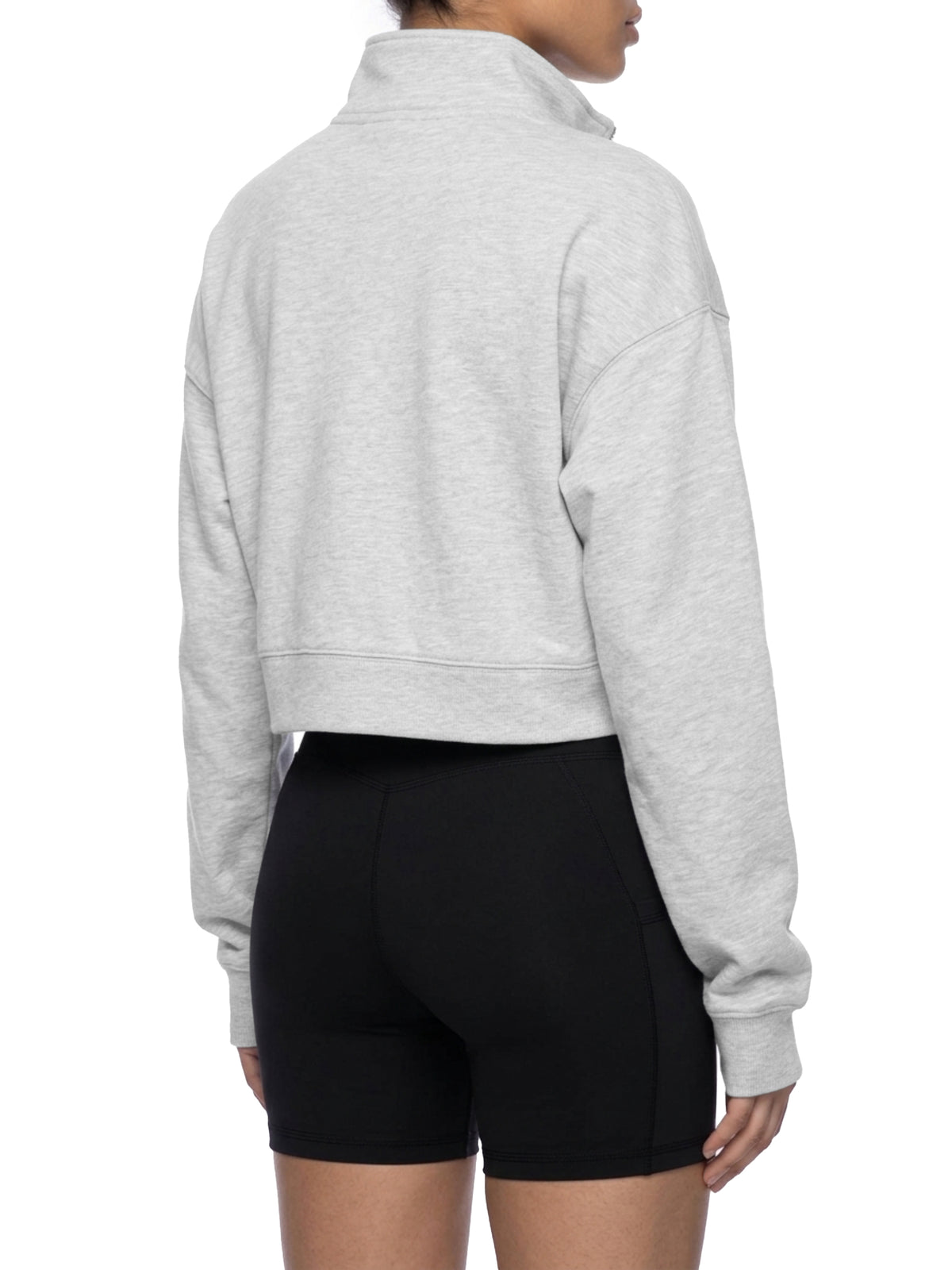 QuarterZip,Sweatshirt,Crop