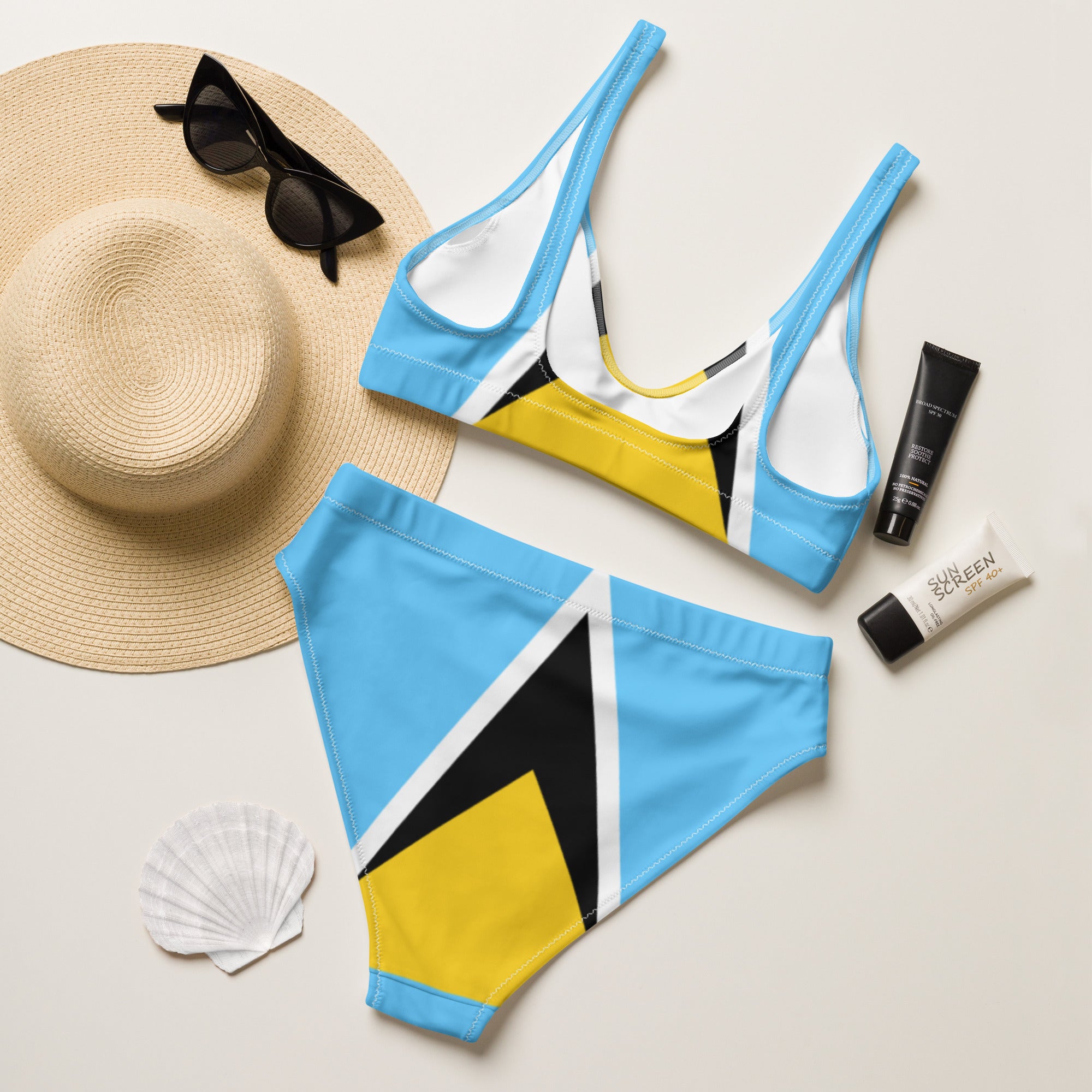 Carnival Time High-waisted bikini (Customizable)